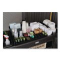 Cleaning Carts | Rubbermaid Commercial 2124078 18.75 in. x 3.62 in. 11-Section Amenity Organizer for all Rubbermaid Commercial Full-Size and Compact Housekeeping Carts - Black image number 2