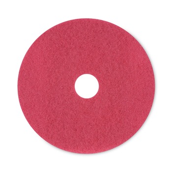 Boardwalk BWK4020RED 20 in. Diameter Buffing Floor Pads - Red (5/Carton)