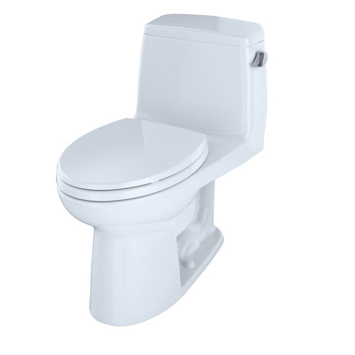 Toilets | TOTO MS854114ELR#01 Eco UltraMax One-Piece Elongated 1.28 GPF Toilet (Cotton White) image number 0