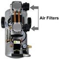 Portable Air Compressors | California Air Tools 4710W 1 HP 4.7 Gallon Quiet Air Compressor image number 10