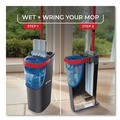 Mops | O-Cedar 175782 9.25 in. x 4.38 in. H2prO Flat Mop Head Replacement - Blue/White (2/Pack, 6 Packs/Carton) image number 8