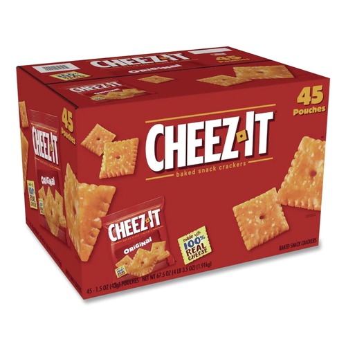 Food Service | Sunshine 2410010201 1.5 oz. Pack Cheez-it Crackers - Original (45 /Carton) image number 0