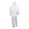 Bib Overalls | Ansell 49116 A20 Breathable Particle Protection Coveralls with Zip Closure - Triple Extra Large, White (20/Carton) image number 1