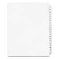Office Jansan | Avery 01400 11 in. x 8.5 in. 26-Tab A to Z Avery Style Preprinted Legal Exhibit Side Tab Index Dividers - White (1-Set) image number 0