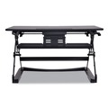  | Alera ALEAEWR2B AdaptivErgo 35.13 in. x 23.38 in. x 5.88 in. - 19.63 in. Sit-Stand Lifting Work Station - Black image number 1