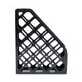 Office Jansan | Universal UNV08118 3 in. x 10 in. x 11.88 in. Recycled Plastic Magazine File - Black image number 1