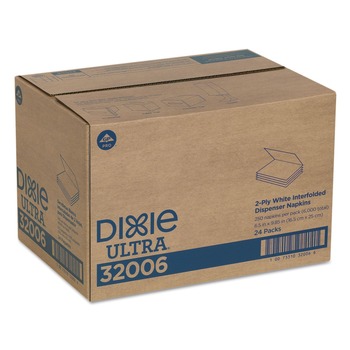 PRODUCTS | Georgia-Pacific 32006 6-1/2 in. x 9-7/8 in. 2-Ply Interfold Napkin Refills - White (6000/Carton)