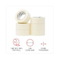 Office Jansan | Universal UNV51302CT 3 in. Core 48 mm x 54.8 in. General Purpose Masking Tape - Beige (24/Carton) image number 5