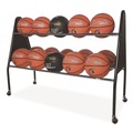 Utility Carts | Champion Sports BRC15 18 in. x 51 in. x 38 in. 132 lb Capacity Heavy-Duty Ball Cart - Black image number 4