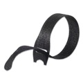 Office Jansan | Velcro 90924 ONE-WRAP 0.5 in. x 8 in. Pre-Cut Thin Ties - Black/Gray (50/Pack) image number 1