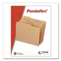  | Pendaflex RK152 1/3 Dark Kraft File Folders With Double-Ply Top, 1/3-Cut Tabs, Letter Size, Kraft, 100/box image number 2