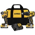 Combo Kits | Dewalt DCK254E2 20V MAX Brushless Lithium-Ion 1/2 in. Cordless Hammer Drill Driver and 1/4 in. Impact Driver Kit (1.7 Ah) image number 0