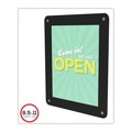 Bulk Savings Pricing 1 | Deflecto 899102 8.5 x 11 Insert Superior Image Window Display - Clear/Black image number 7