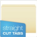 Office Jansan | Pendaflex 752EE Letter Size 0.75 in. Expansion Straight Tabs File Folders - Manila (100/Box) image number 1