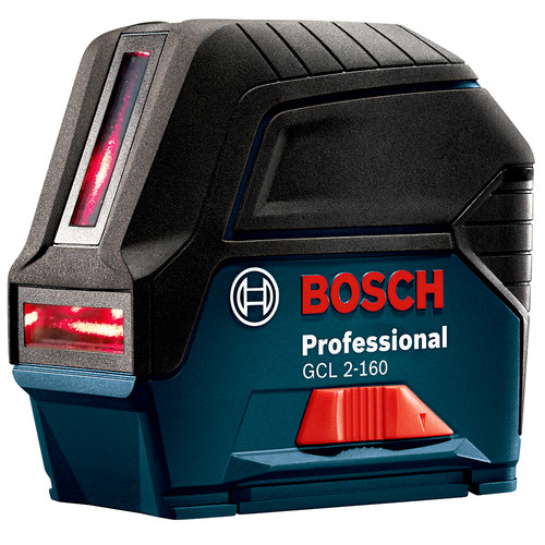 Rotary Lasers | Factory Reconditioned Bosch GCL 2-160 S-RT Self-Leveling Cross Line Laser with Plumb Points image number 0