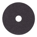 Sponges & Scrubbers | Boardwalk BWK4012BLA 12 in. Diameter Stripping Floor Pads - Black (5/Carton) image number 0