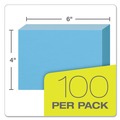 Bulk Savings Pricing 2 | Oxford 7420 BLU 4 in. x 6 in. Unruled Index Cards - Blue (100/Pack) image number 2