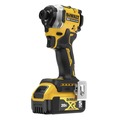 Impact Drivers | Dewalt DCF850P1DCB240-2 20V MAX ATOMIC Brushless Lithium-Ion 1/4 in. Cordless 3-Speed Impact Driver Kit (5 Ah) and (2) 20V MAX 4 Ah Compact Lithium-Ion Batteries Bundle image number 1