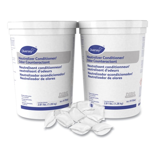 Office Jansan | Diversey Care 917048 0.5 oz. Packet Powder Floor Conditioner/Odor Counteractant (90/Tub, 2/Carton) image number 0