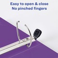 Binders & Binding Supplies | Avery 79777 3 One Touch EZD Rings 2 in. Capacity 11 in. x 8.5 in. Heavy-Duty View Binder with DuraHinge - Purple (6/Carton) image number 4