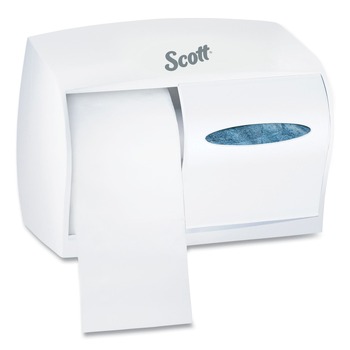 Scott 11 1/10 in. x 6 in. x 7 5/8 in. Essential Coreless SRB Tissue Dispenser - White