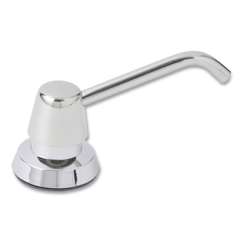 Bobrick Contura 3.31 in. x 4 in. x 17.63 in. 34 oz. Lavatory-Mounted Soap Dispenser - Chrome/Stainless Steel