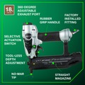  | Metabo HPT NT50AE2M 18-Gauge 2 in. Finish Brad Nailer Kit image number 3