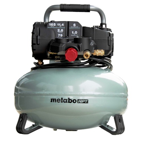 Portable Air Compressors | Metabo HPT EC711SM 6 Gallon 165 PSI Pancake Compressor image number 0