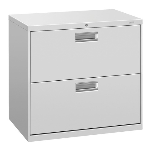 Office & Office Supplies | HON H672.L.Q Brigade 600 Series 30 in. x 18 in. x 28 in. File 2 Legal/Letter Size Lateral File Drawers - Light Gray image number 0