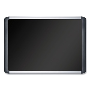 MasterVision SoftTouch 72 in. x 48 in. Aluminum Frame Bulletin Board - Black