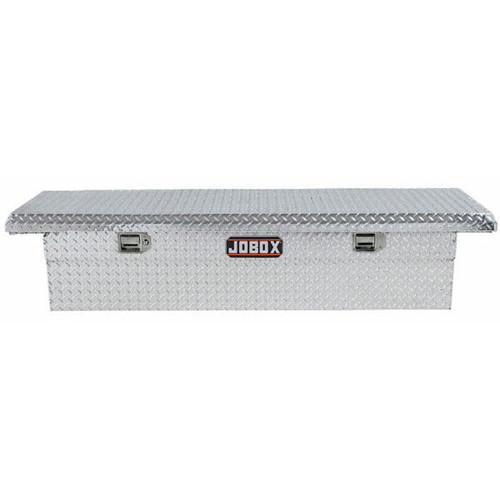 Crossover Truck Boxes | JOBOX PAC1357000 Aluminum Single Lid Low-Profile Full-size Crossover Truck Box (Bright) image number 0