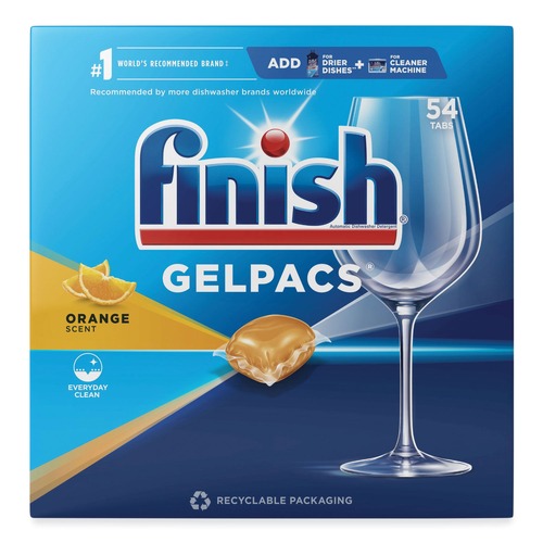  | FINISH 51700-81181 Dish Detergent Gelpacs - Orange Scent image number 0