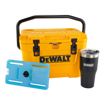 OUTDOOR | Dewalt DXC1013B 10 Quart Roto-Molded Lunchbox Cooler/ 10 Quart Ice Pack Cooler/ 30 oz. Black Tumbler Combo