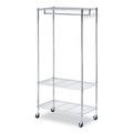  | Alera ALEGR363618SR 36 in. W x 18 in. D x 75 in. H 30 Garments Wire Shelving Garment Rack - Silver image number 0