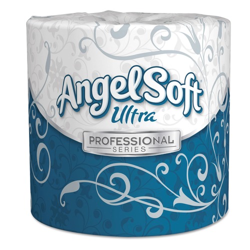 Toilet Paper | Georgia Pacific Professional 16560 2-Ply Angel Soft Ultra Septic Safe Premium Bathroom Tissue - White (400 Sheets/Roll, 60/Carton) image number 0