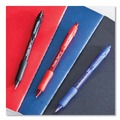Pens | Paper Mate 2095465 Profile 1 mm Retractable Gel Pen - Black Ink/Translucent Black Barrel/Bold (1-Dozen) image number 3