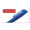 Office Jansan | Universal UNV07073 Fine Bullet Tip Pen-Style Permanent Marker - Blue (1 Dozen) image number 6
