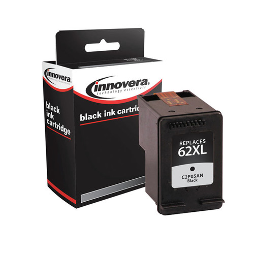 Ink & Toner | Factory Reconditioned Innovera IVR62XLB 600 Page-Yield Remanufactured High-Yield Ink Replacement for C2P05AN - Black image number 0