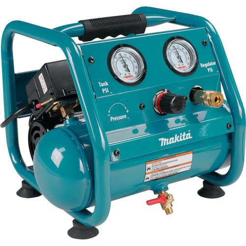 Portable Air Compressors | Makita AC001 0.6 HP 1 Gallon Oil-Free Hand Carry Air Compressor image number 0