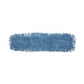 Mops | Boardwalk BWK1136 36 in. x 5 in. Looped-End Cotton/ Synthetic Blend Dust Mop Head - Blue image number 0