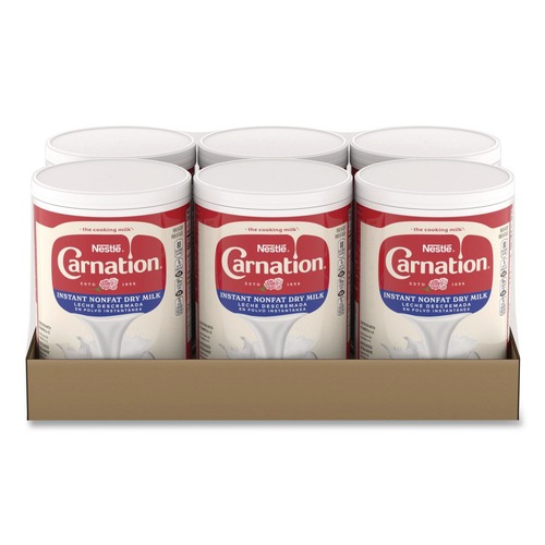 Condiments | Carnation 12602464 8.5 lb. Instant Nonfat Dry Milk - Unsweetened (6/Carton) image number 0