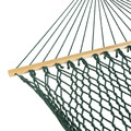 Outdoor Living | Bliss Hammock BH-410GR 450 lbs. Capacity 60 in. Cotton Rope Hammock with Spreader Bar - Green image number 3