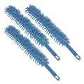 Dusters | Gritt Commercial GRI1763PK 22 in. Length Flexible Wand Duster with Microfiber and Chenille Sleeve - Blue (3/Pack) image number 0