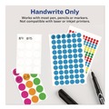 Office Jansan | Avery 05796 0.25 in. Diameter Handwrite-Only Self-Adhesive "See Through" Removable Round Color Dots - Assorted (216/Sheet, 4 Sheets/Pack) image number 2