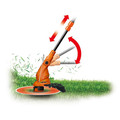 String Trimmers | Worx WG119 5.5 Amp 15 in. Straight Shaft Grass Trimmer image number 2