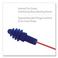 Ear Plugs | Uvex DPAS-30R AirSoft Multiple-Use Earplugs - Red Polycord, Blue (100/Box) image number 2
