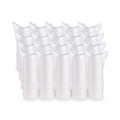 Food Trays, Containers, and Lids | Dart 8SJ32 8 oz. 4.63 in. Diameter x 1.13 in. Height Squat Foam Container - White (500/Carton) image number 4