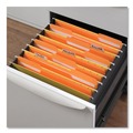 Office Jansan | Universal UNV10507 Deluxe Colored 1/3-Cut Top Tabs Letter Size File Folders - Orange/Light Orange (100/Box) image number 3
