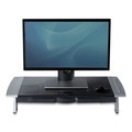 Office Furniture Accessories | Fellowes Mfg Co. 8031001 27 in. x 14 in. x 4 in. to 6.5 in. Office Suites Premium Monitor Riser - Black/Silver image number 3