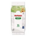 Hand Wipes | Huggies 40706 Natural Care 6.6 in. x 6.86 in. Sensitive Baby Wipes - Unscented/White (16/Carton) image number 2
